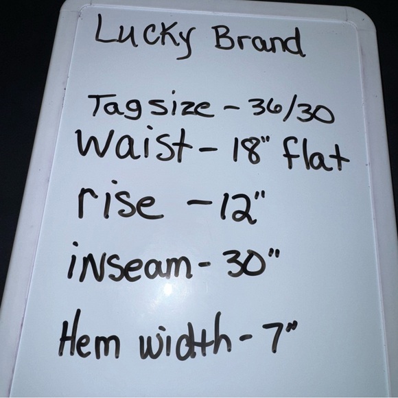 Lucky Brand 121 Slim Straight Black Jeans 36x30 Mens - Picture 7 of 7